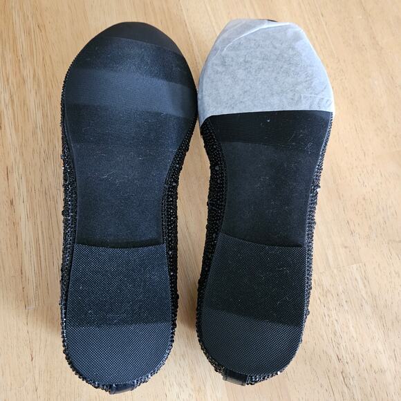 Torrid Embellished Ballet Flat Bow Black Sz 10.5 WW NWOT - Picture 8 of 11